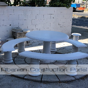 Tavolina te rrumbullakta betoni per ambjente te jashtme Tavolina te rrumbullakta betoni per ambjente te jashtme